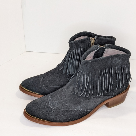 Hudson London suede fringe ankle boots - Picture 16 of 16
